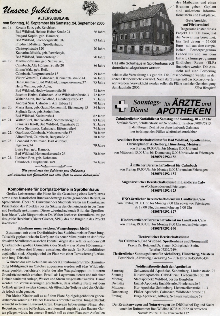 2005-09-17-wildbader_anzeigeblatt-komplimente_dorfplatz